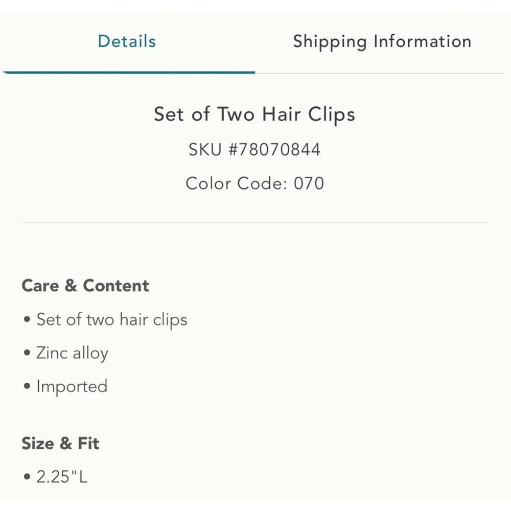 Anthropologie Gold Leaf Hair Slides - Picture 2 of 2